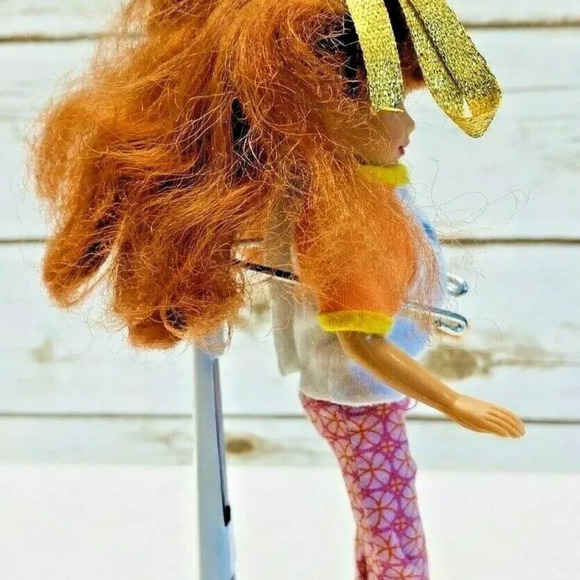 KID KORE 1992 Doll 1990 Red Hair Violet Eyes Two Piece Outfit 8" Tall - Picture 4 of 11